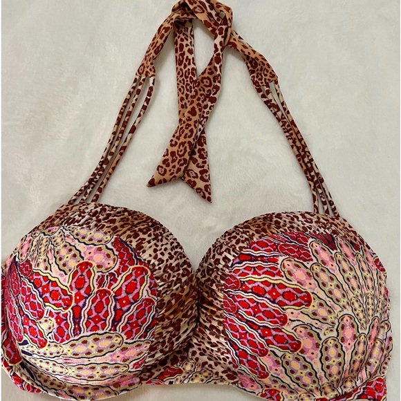 Ensemble Bikini Victoria's Secret Taille 36D Blanc Rembourré Avec Soutien